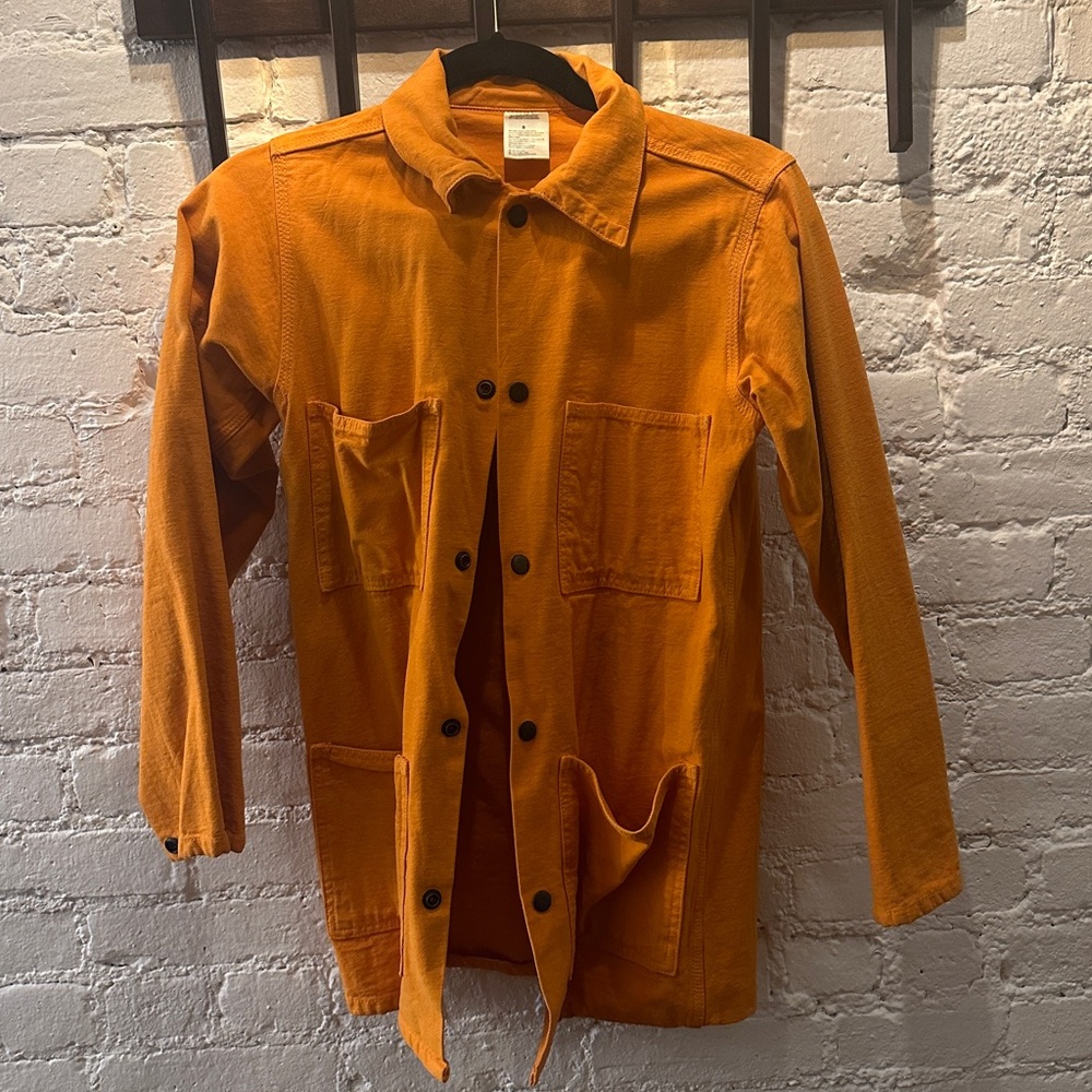 Vintage orange button down jacket